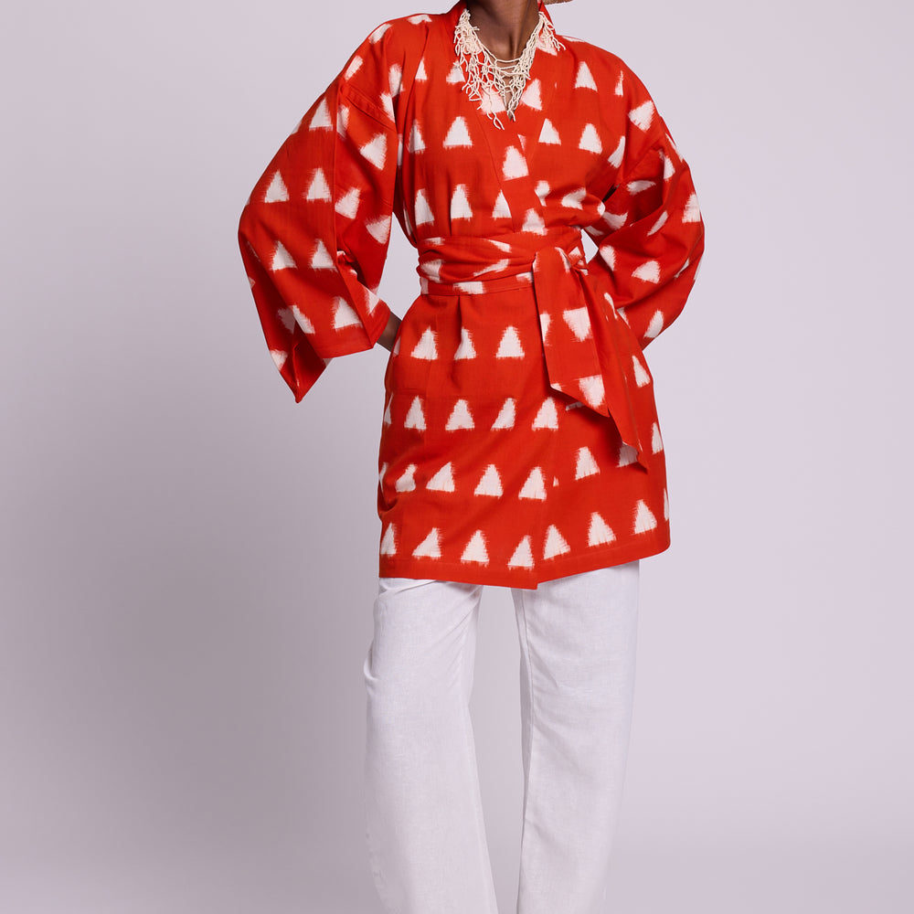 
                      
                        Orange Savannah Short Kimono [KLEED]
                      
                    