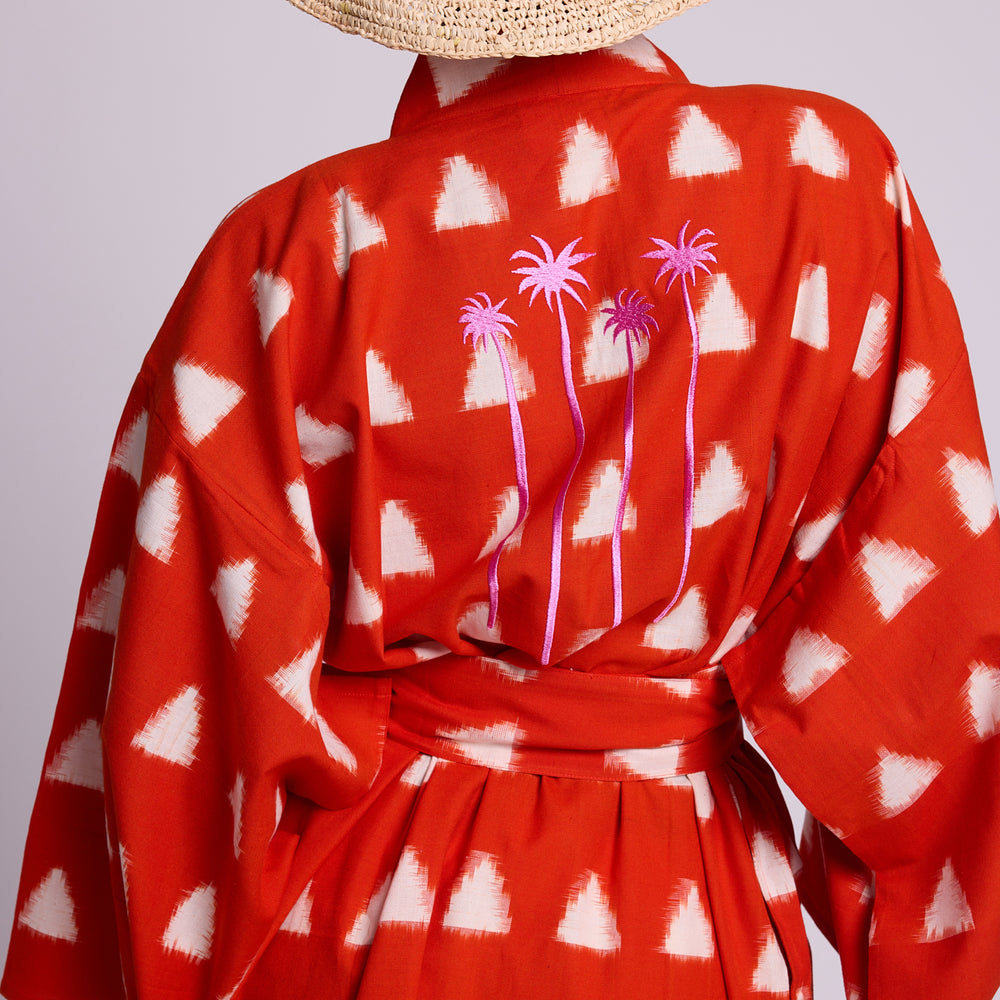 Orange Savannah Short Kimono [KLEED]