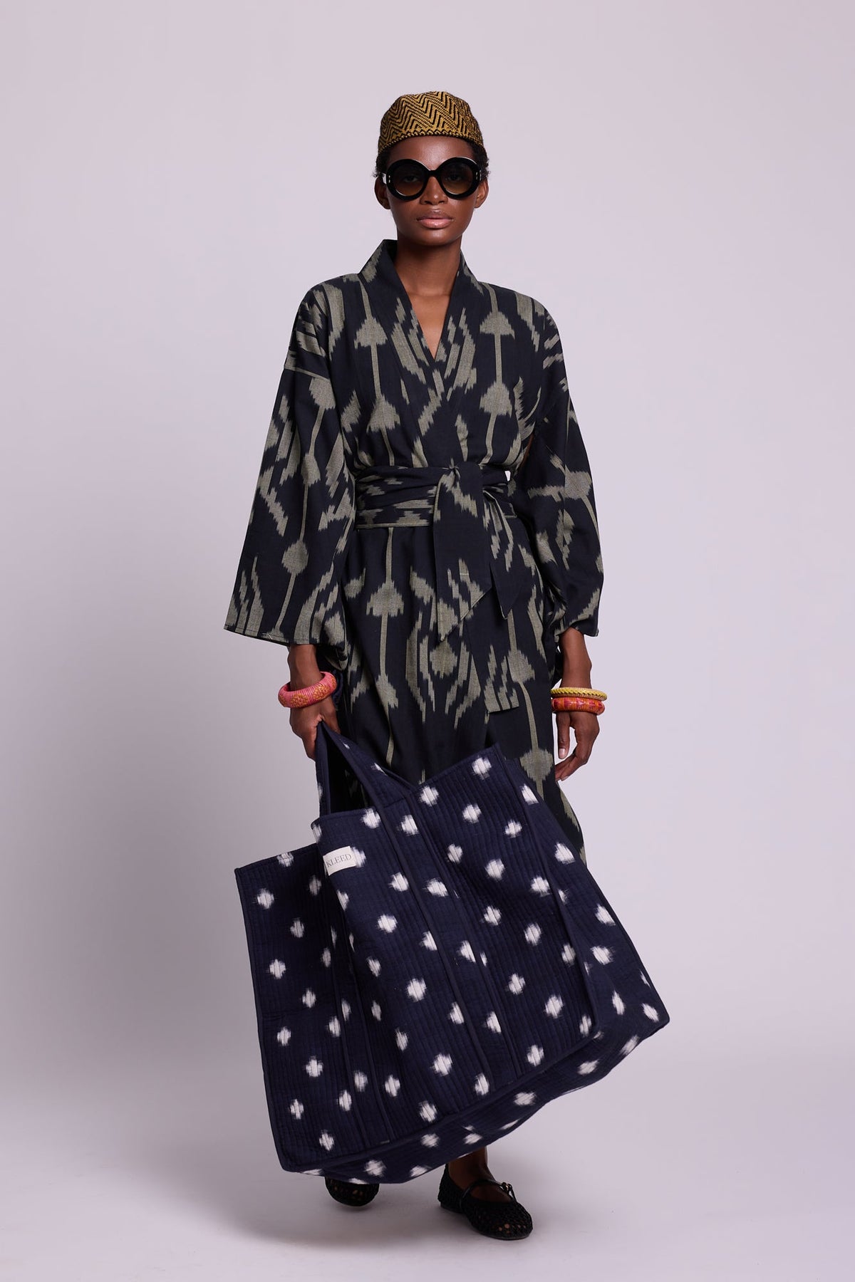 Midnight Dots Weekender in ONE SIZE DARK BLUE - Sustainable Fashion by KLEED LOUNGEWEAR