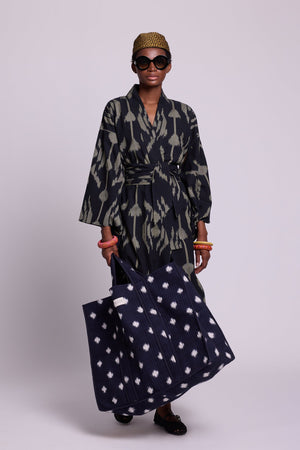 Midnight Dots Weekender in ONE SIZE DARK BLUE - Sustainable Fashion by KLEED LOUNGEWEAR