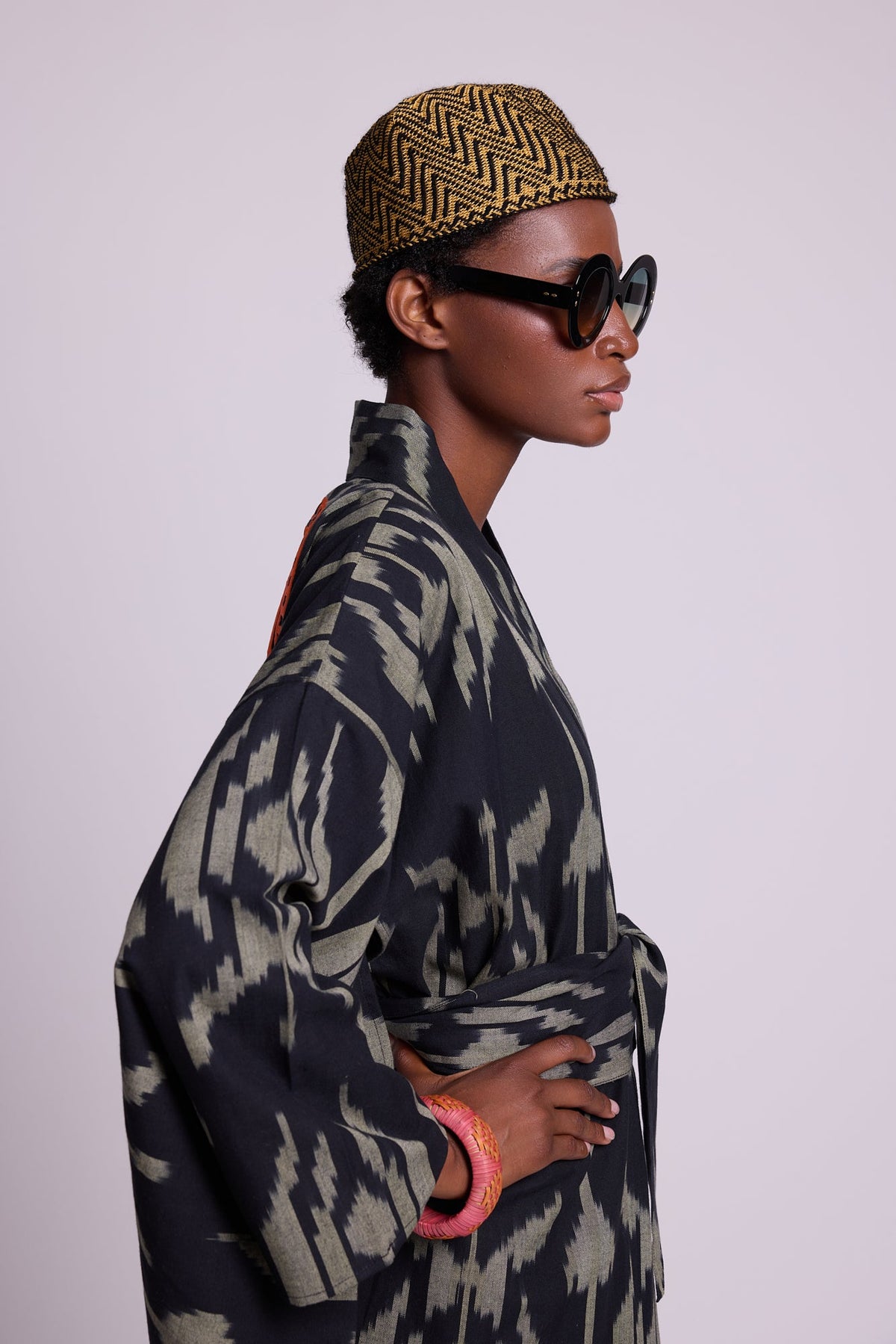 Congo Palm Kimono in XS/S BLACK - Sustainable Fashion by KLEED LOUNGEWEAR