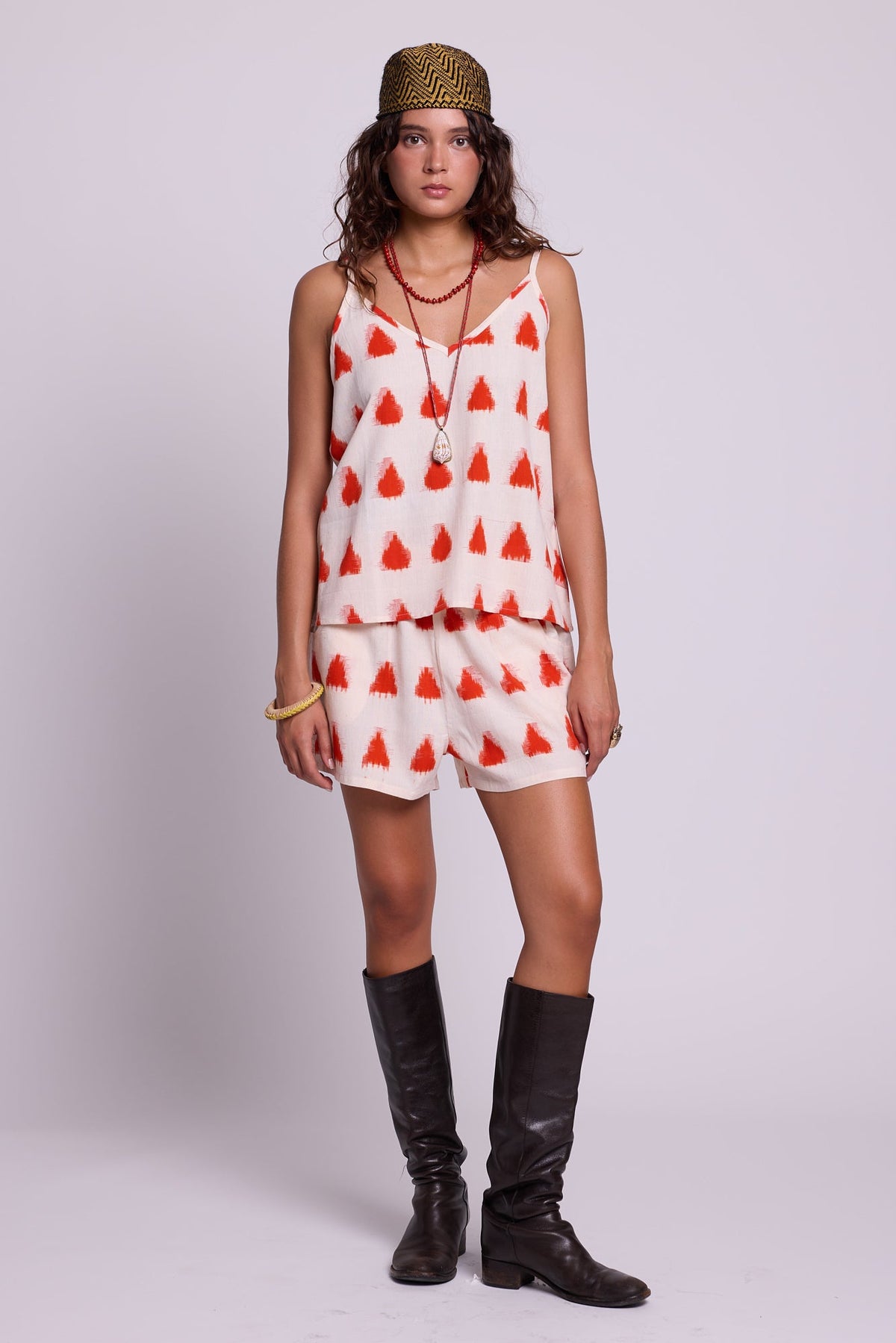 Orange Marygold Pyjama in XS/S ORANGE - Sustainable Fashion by KLEED LOUNGEWEAR