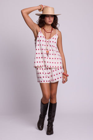 Red Marygold Pyjama in XS/S RED - Sustainable Fashion by KLEED LOUNGEWEAR
