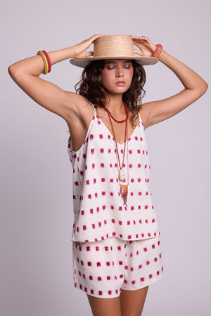 Red Marygold Pyjama in XS/S RED - Sustainable Fashion by KLEED LOUNGEWEAR