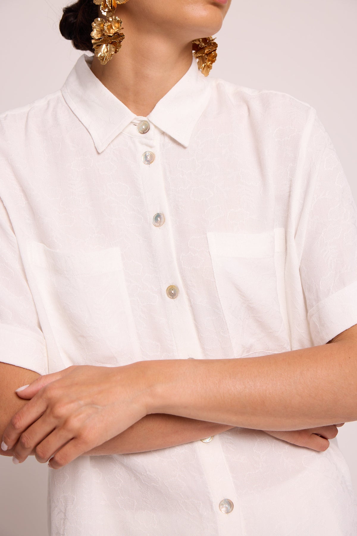 Jackie White Pyjama in EXTRA SMALL WHITE - Sustainable Fashion by KLEED LOUNGEWEAR