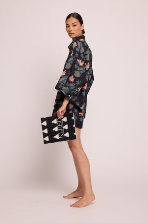 Naula Black Pyjama in XS/S BLACK - Sustainable Fashion by KLEED LOUNGEWEAR
