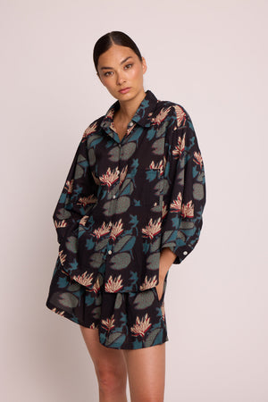 Naula Black Pyjama in XS/S BLACK - Sustainable Fashion by KLEED LOUNGEWEAR