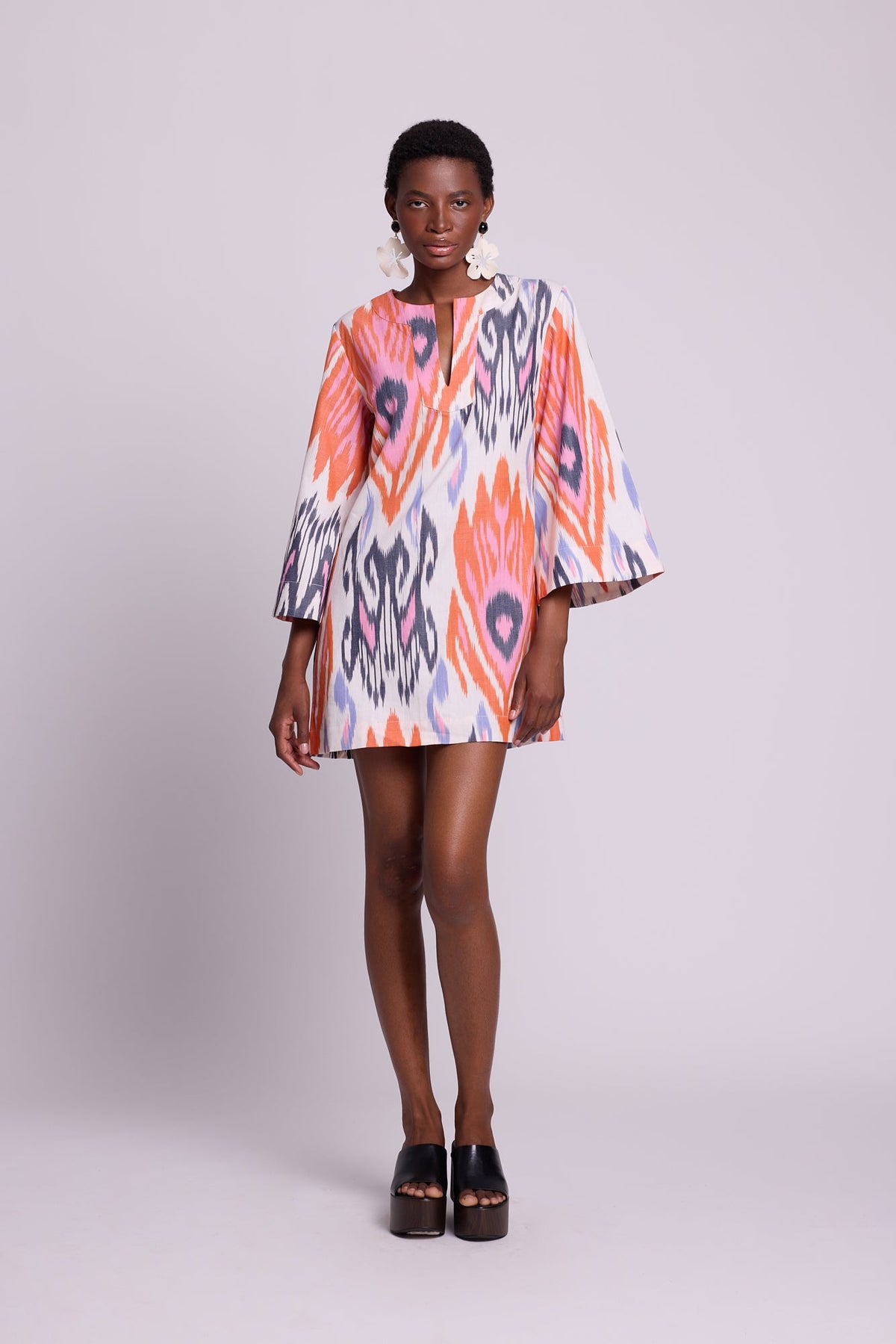 Naala Tangerine Dress in SMALL TANGERINE - Sustainable Fashion by KLEED LOUNGEWEAR