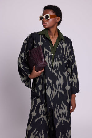 Congo Palm Kimono in XS/S BLACK - Sustainable Fashion by KLEED LOUNGEWEAR