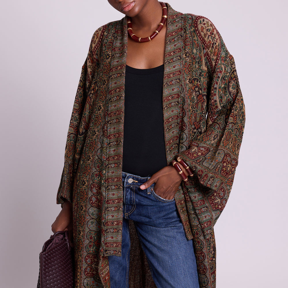 Autumn Paisley Kimono Coat [KLEED]