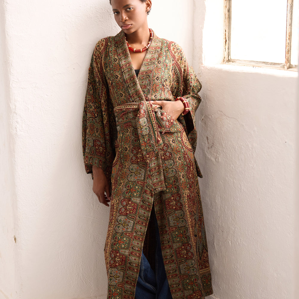 
                      
                        Autumn Paisley Kimono Coat [KLEED]
                      
                    