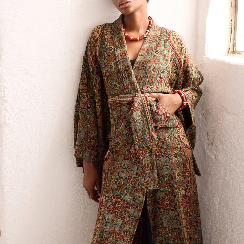 
                      
                        Autumn Paisley Kimono Coat [KLEED]
                      
                    