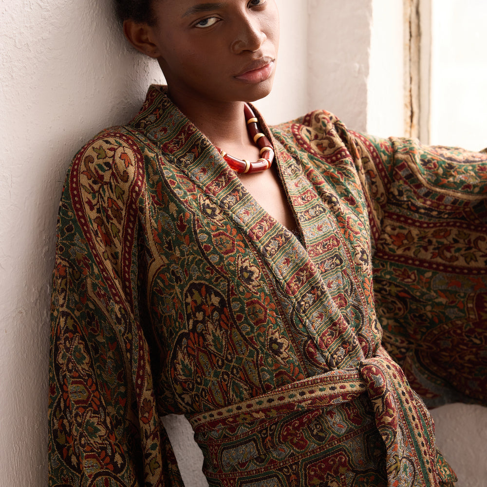 
                      
                        Autumn Paisley Kimono Coat [KLEED]
                      
                    
