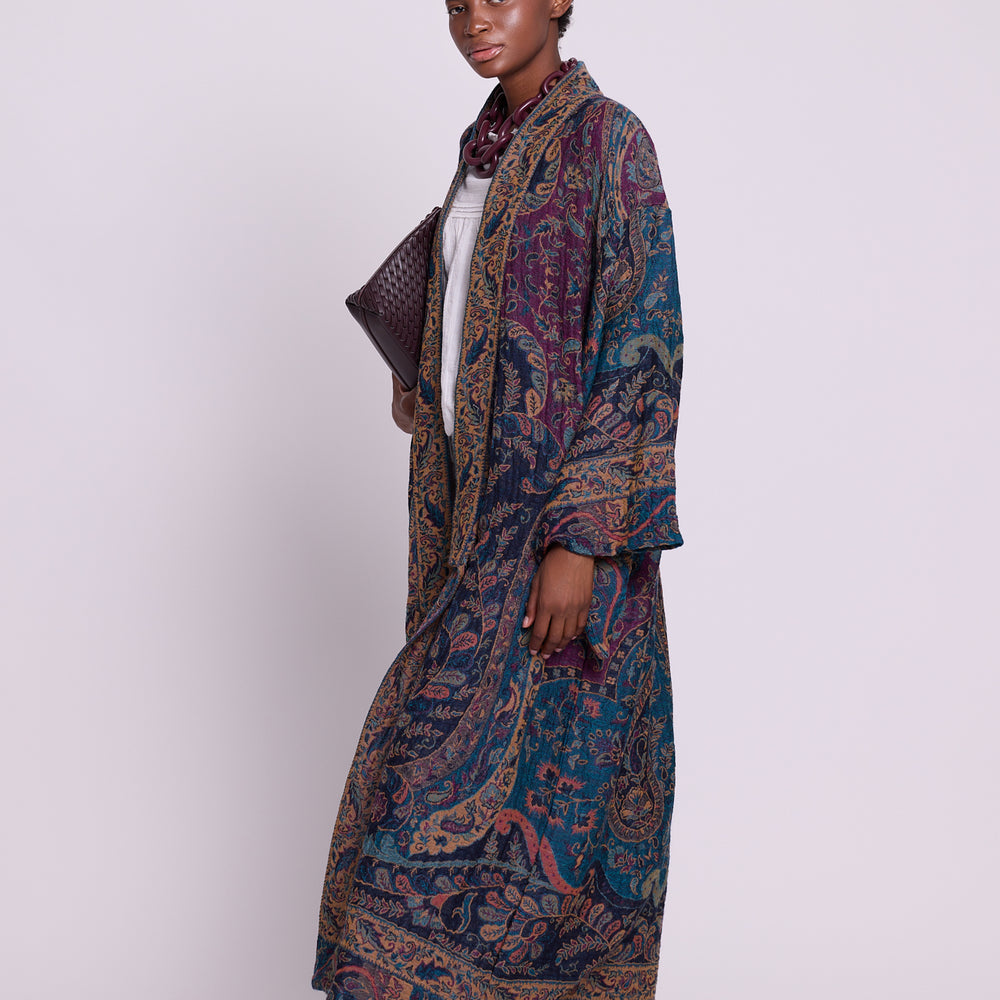 
                      
                        Fuccia Paisley Kimono Coat [KLEED]
                      
                    