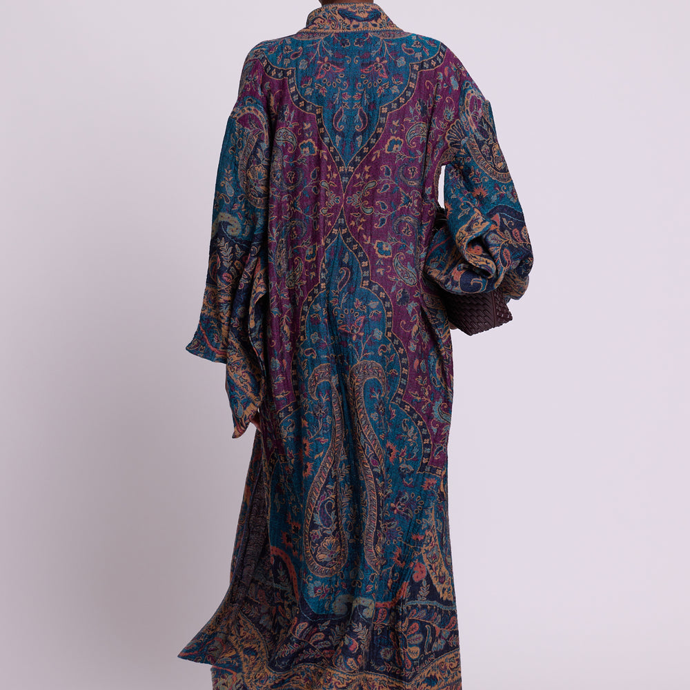 
                      
                        Fuccia Paisley Kimono Coat [KLEED]
                      
                    