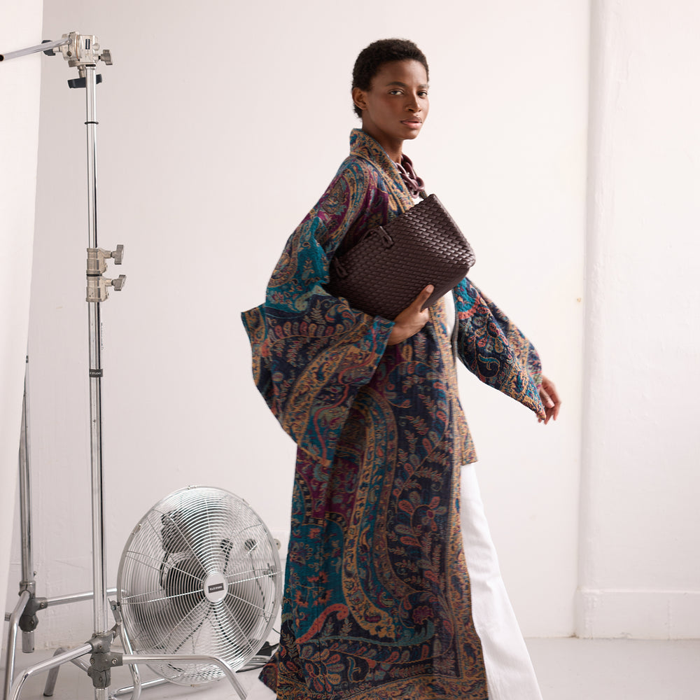 Fuccia Paisley Kimono Coat [KLEED]