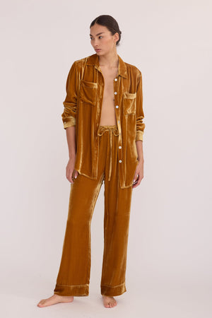 Neem Tobacco Pyjama in EXTRA SMALL TOBACCO - Sustainable Fashion by KLEED LOUNGEWEAR