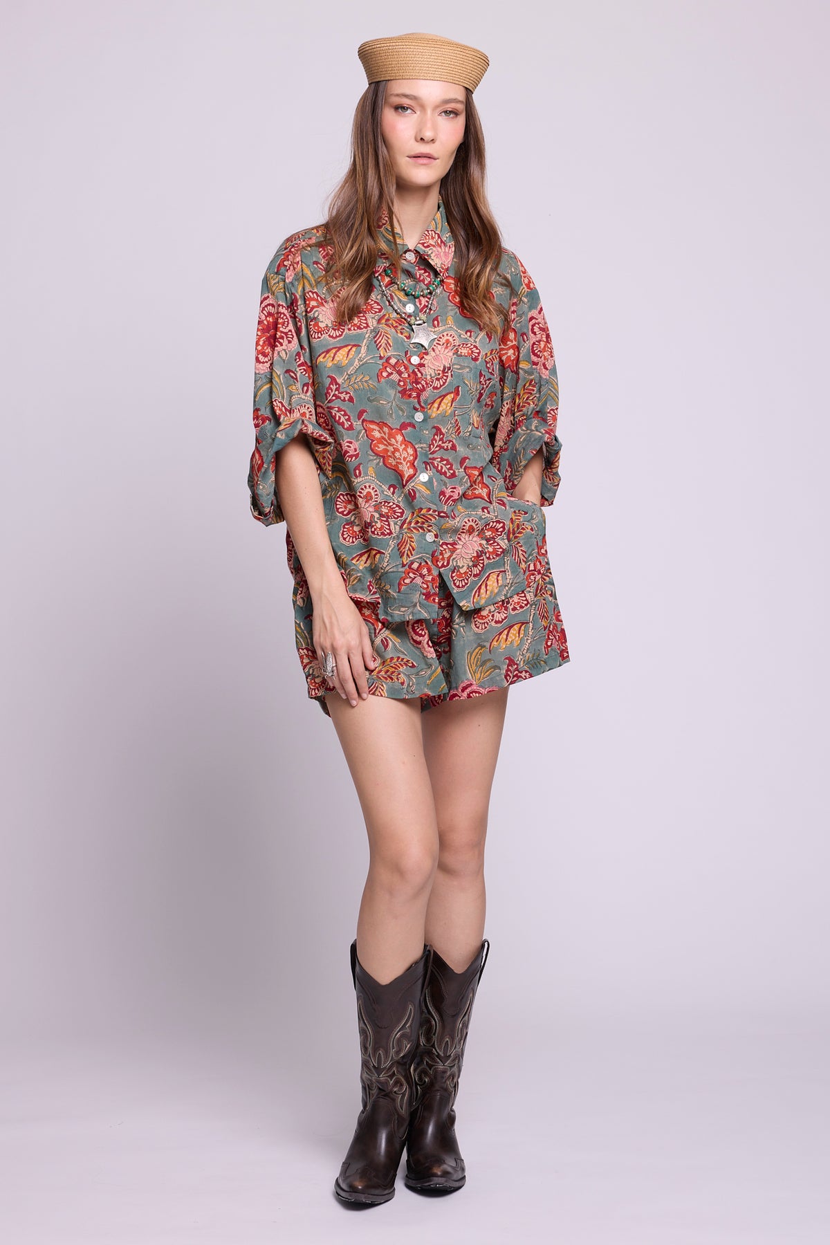 Mogra Green Pyjama