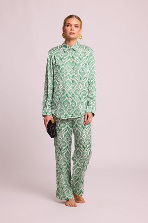 Kushee Green Pyjama in EXTRA SMALL GREEN - Sustainable Fashion by KLEED LOUNGEWEAR