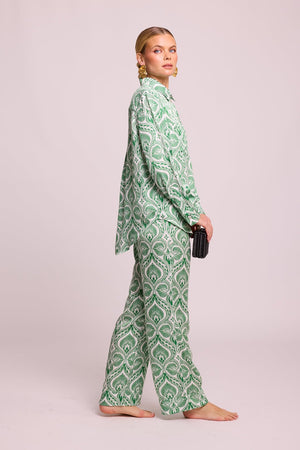 Kushee Green Pyjama in EXTRA SMALL GREEN - Sustainable Fashion by KLEED LOUNGEWEAR