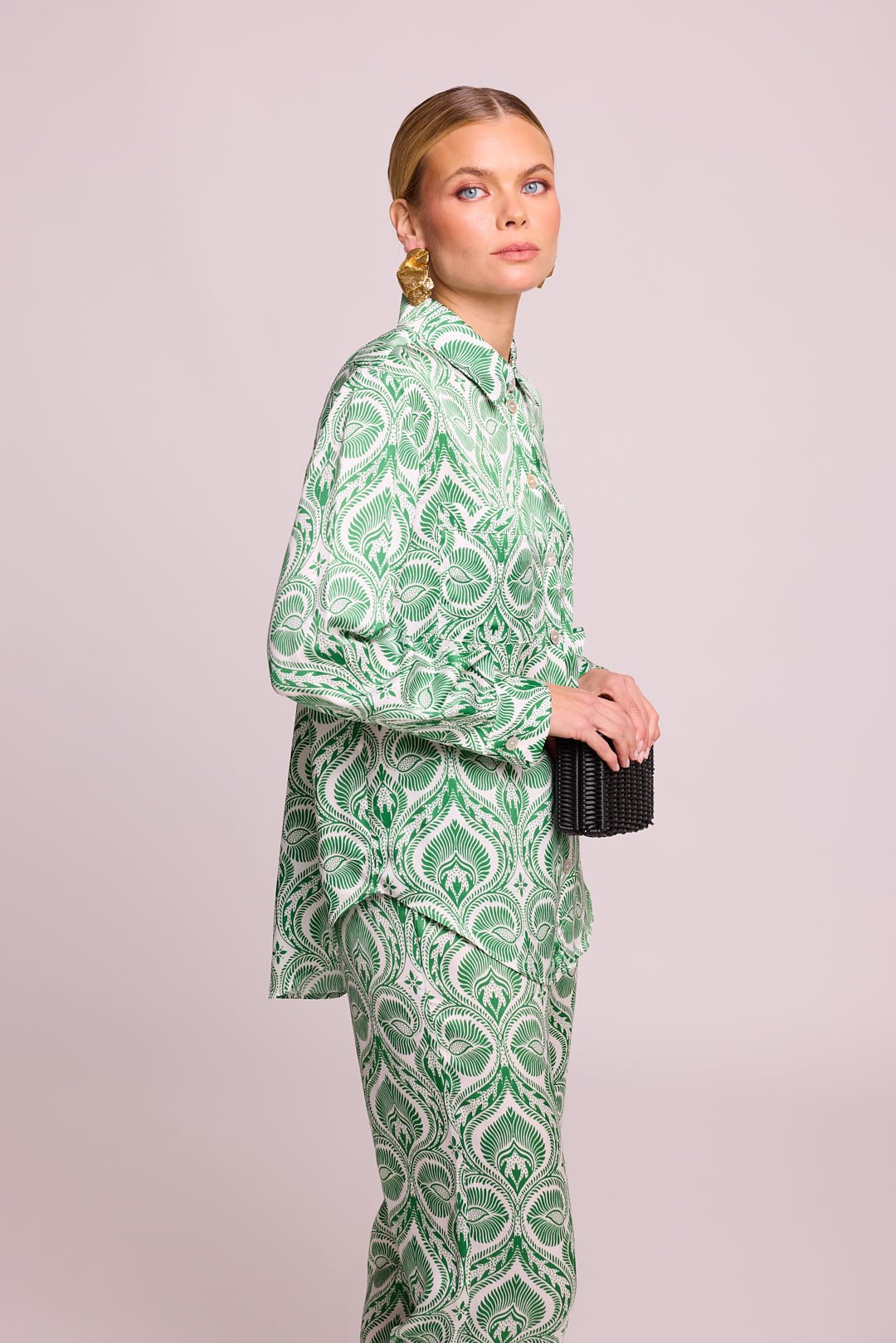 Kushee Green Pyjama in EXTRA SMALL GREEN - Sustainable Fashion by KLEED LOUNGEWEAR