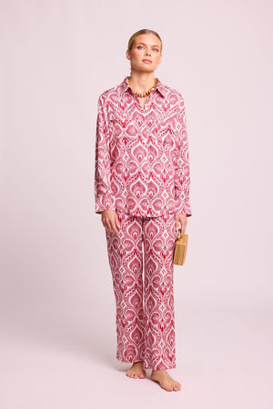 Kushee Red Pyjama in EXTRA SMALL RED - Sustainable Fashion by KLEED LOUNGEWEAR