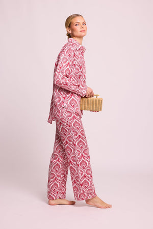 Kushee Red Pyjama in EXTRA SMALL RED - Sustainable Fashion by KLEED LOUNGEWEAR