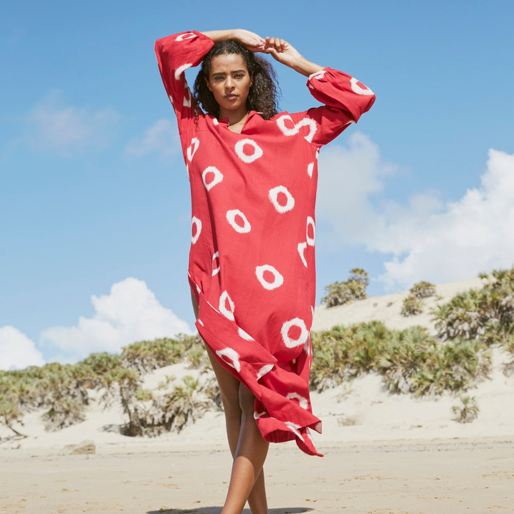 
                      
                        Red Manda Kaftan [KLEED]
                      
                    