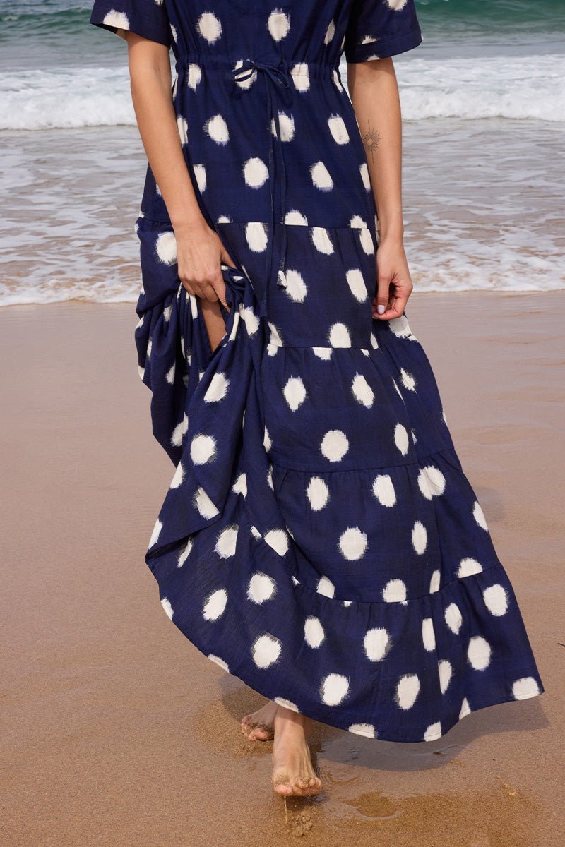Midnight Dots Bikaner in S/M DARK BLUE - Sustainable Fashion by KLEED LOUNGEWEAR