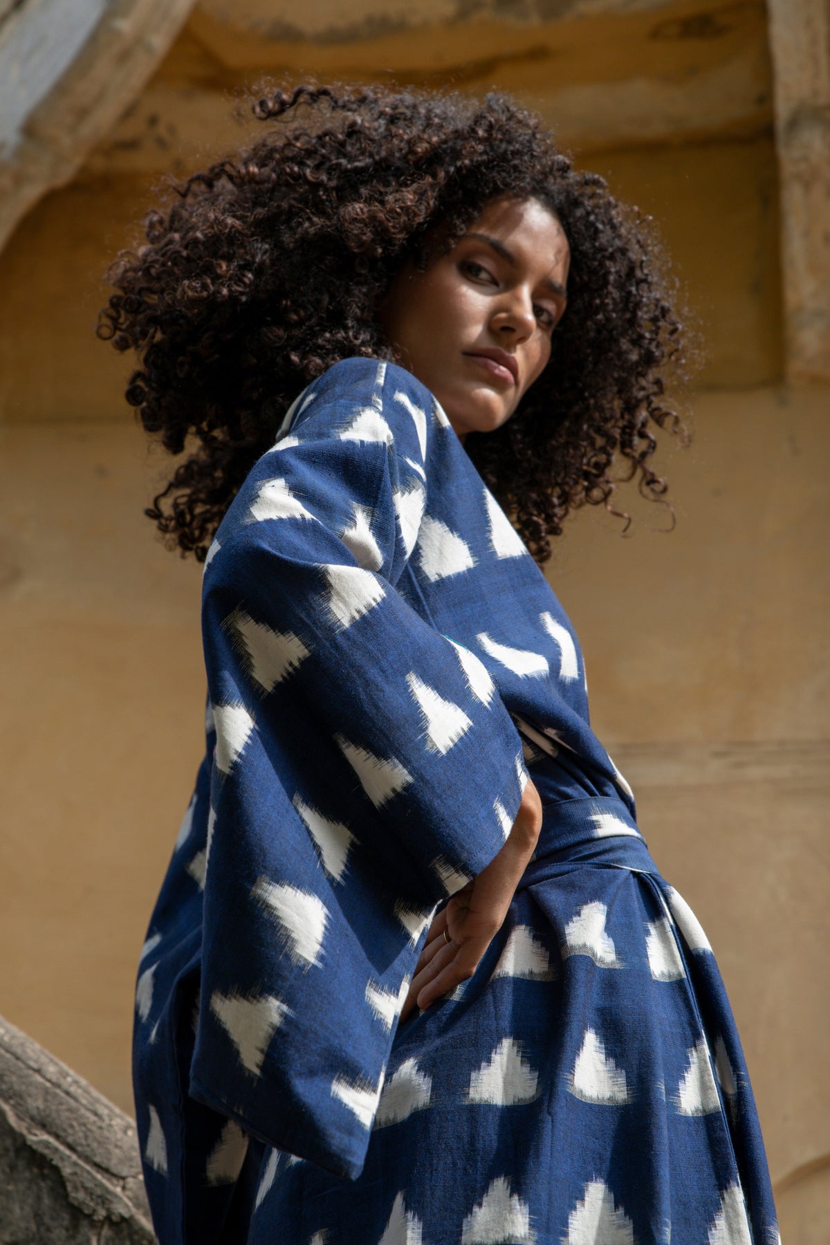 Blue Savannah Naya Kimono in S/M BLUE - Sustainable Fashion by KLEED LOUNGEWEAR