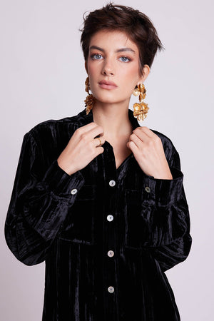 Peepal Black Pyjama in EXTRA SMALL BLACK - Sustainable Fashion by KLEED LOUNGEWEAR
