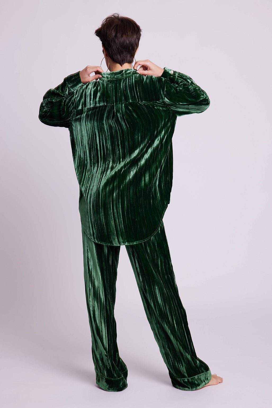 Peepal Green Pyjama in EXTRA SMALL GREEN - Sustainable Fashion by KLEED LOUNGEWEAR