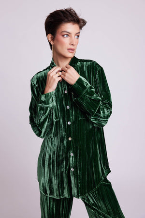 Peepal Green Pyjama in EXTRA SMALL GREEN - Sustainable Fashion by KLEED LOUNGEWEAR