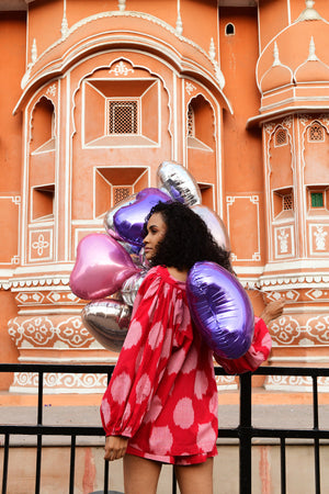 Red Lotus Pyjama in XS/S RED - Sustainable Fashion by KLEED LOUNGEWEAR