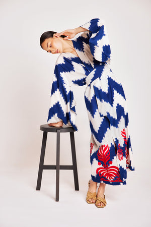 Jain Blue Kimono in XS/S BLUE - Sustainable Fashion by KLEED LOUNGEWEAR