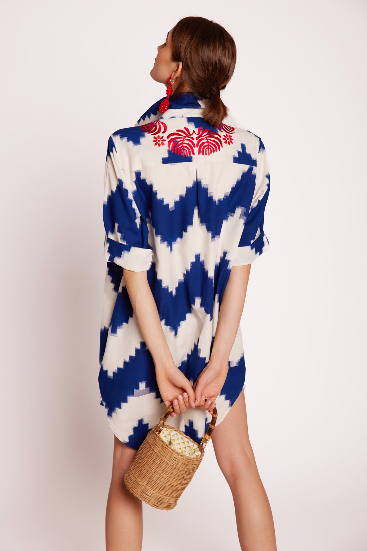 Madu Blue Chemisier in S/M BLUE - Sustainable Fashion by KLEED LOUNGEWEAR