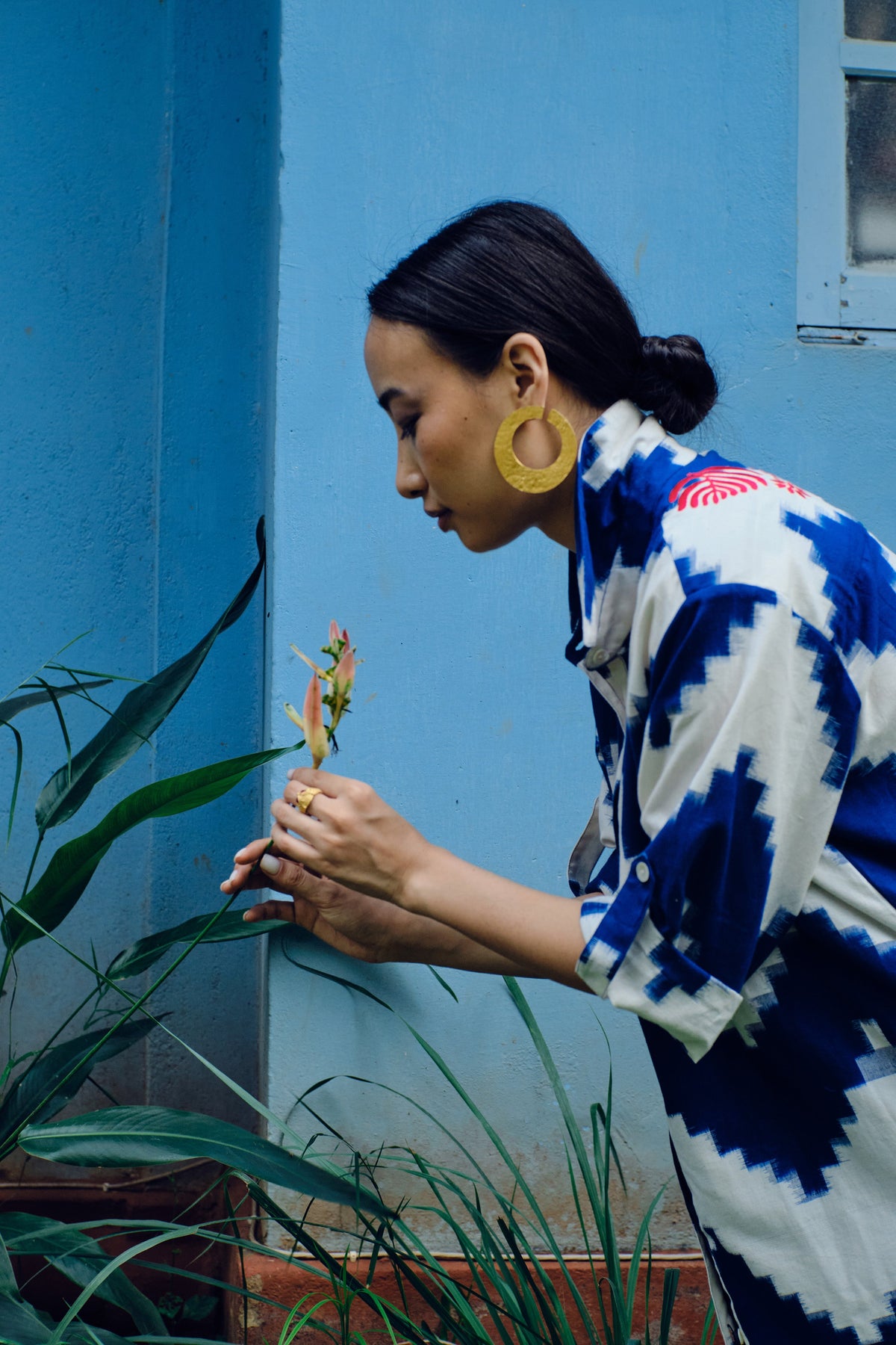 Madu Blue Chemisier in S/M BLUE - Sustainable Fashion by KLEED LOUNGEWEAR