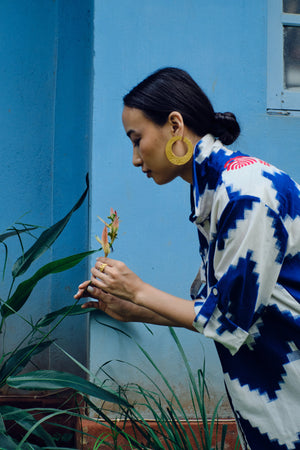 Madu Blue Chemisier in S/M BLUE - Sustainable Fashion by KLEED LOUNGEWEAR