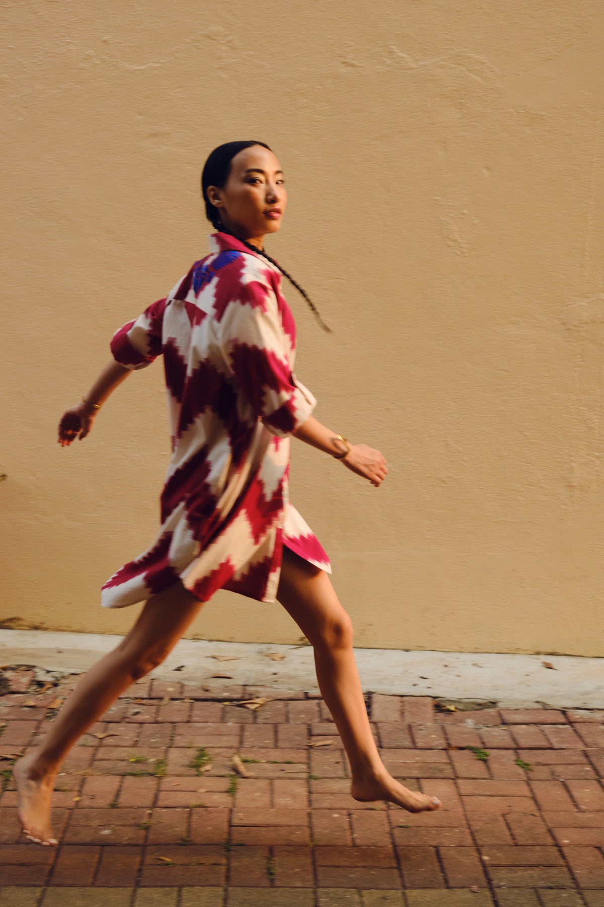 Madu Red Chemisier in S/M RED - Sustainable Fashion by KLEED LOUNGEWEAR