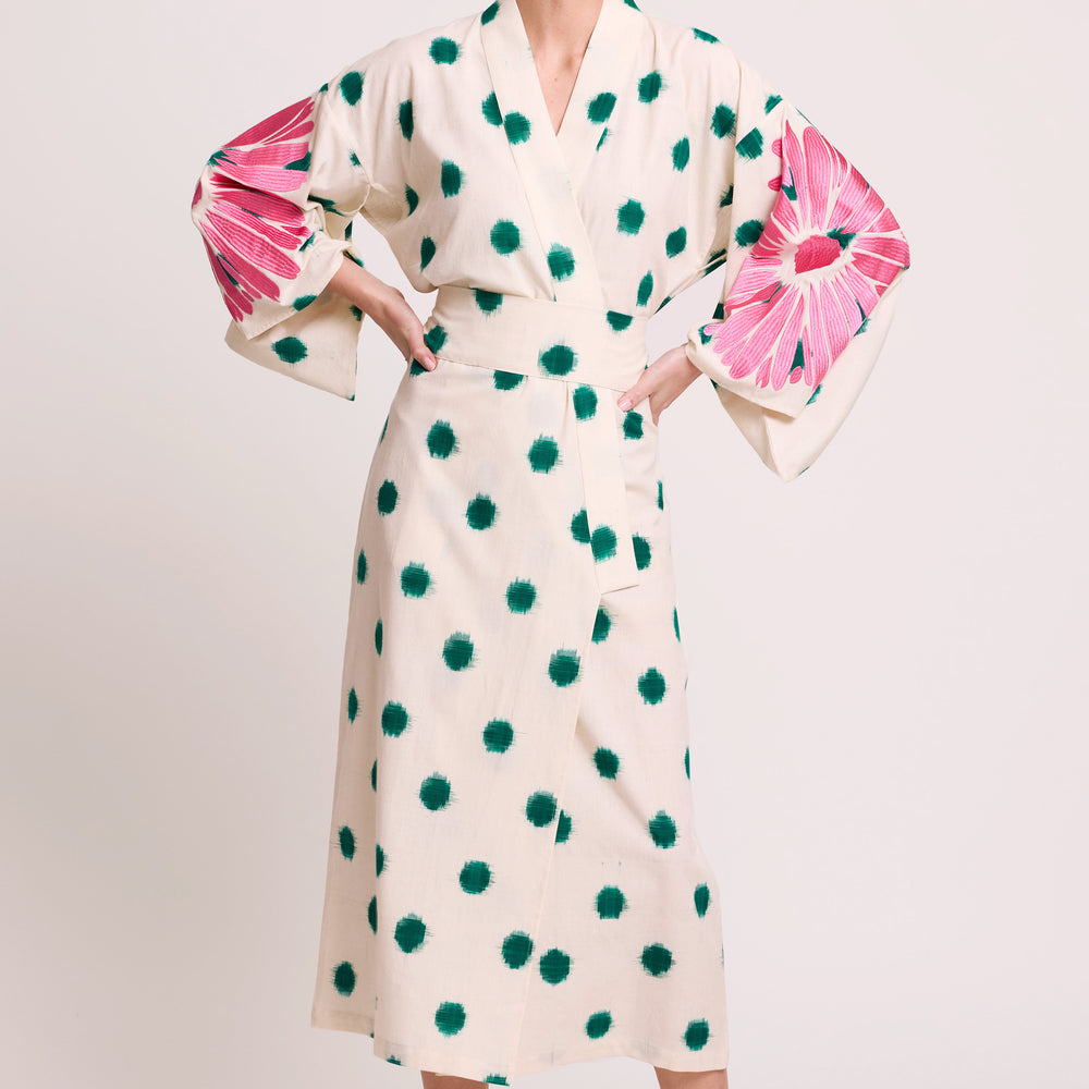 Green Dots Kimono [KLEED]