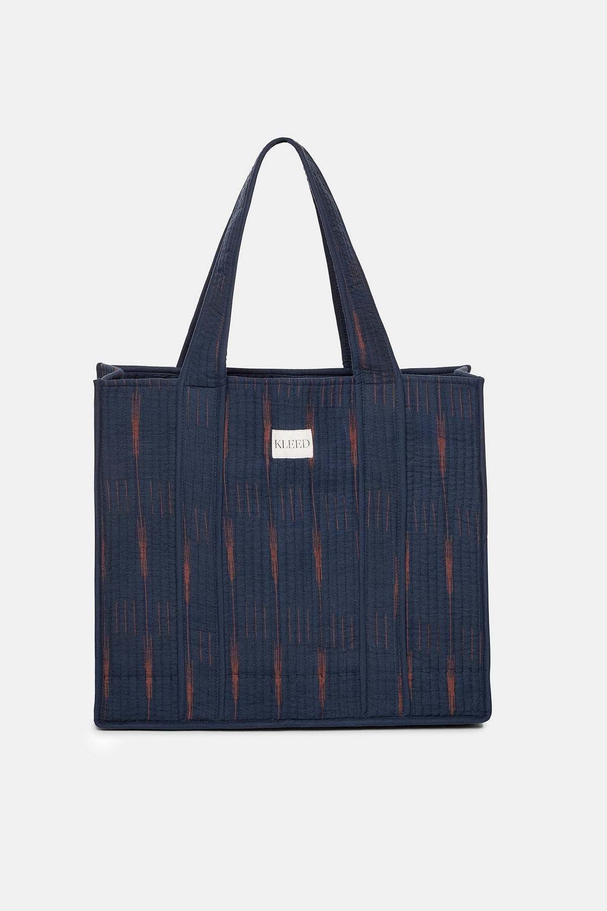 Brick Blues Tote Bag in ONE SIZE DARK BLUE - Sustainable Fashion by KLEED LOUNGEWEAR
