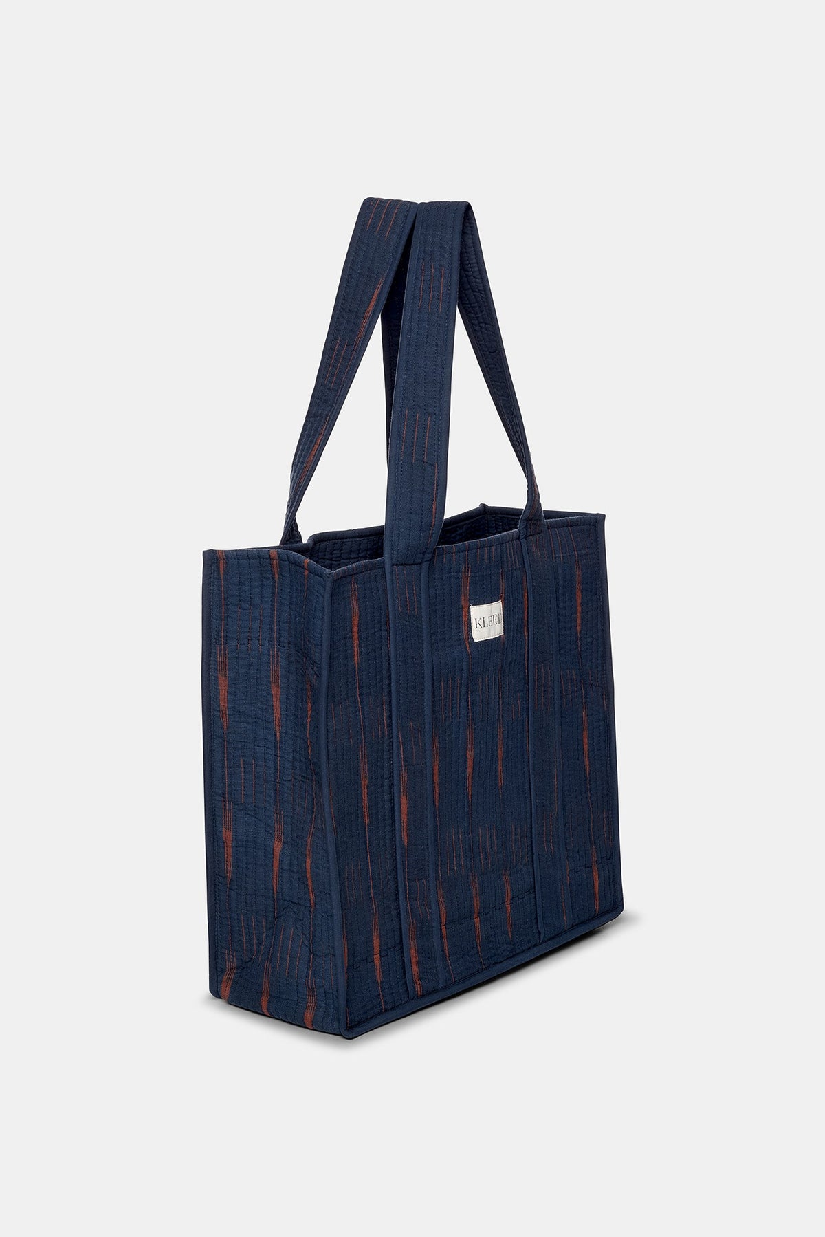 Brick Blues Tote Bag in ONE SIZE DARK BLUE - Sustainable Fashion by KLEED LOUNGEWEAR