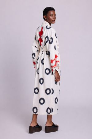 White Manda Kimono
