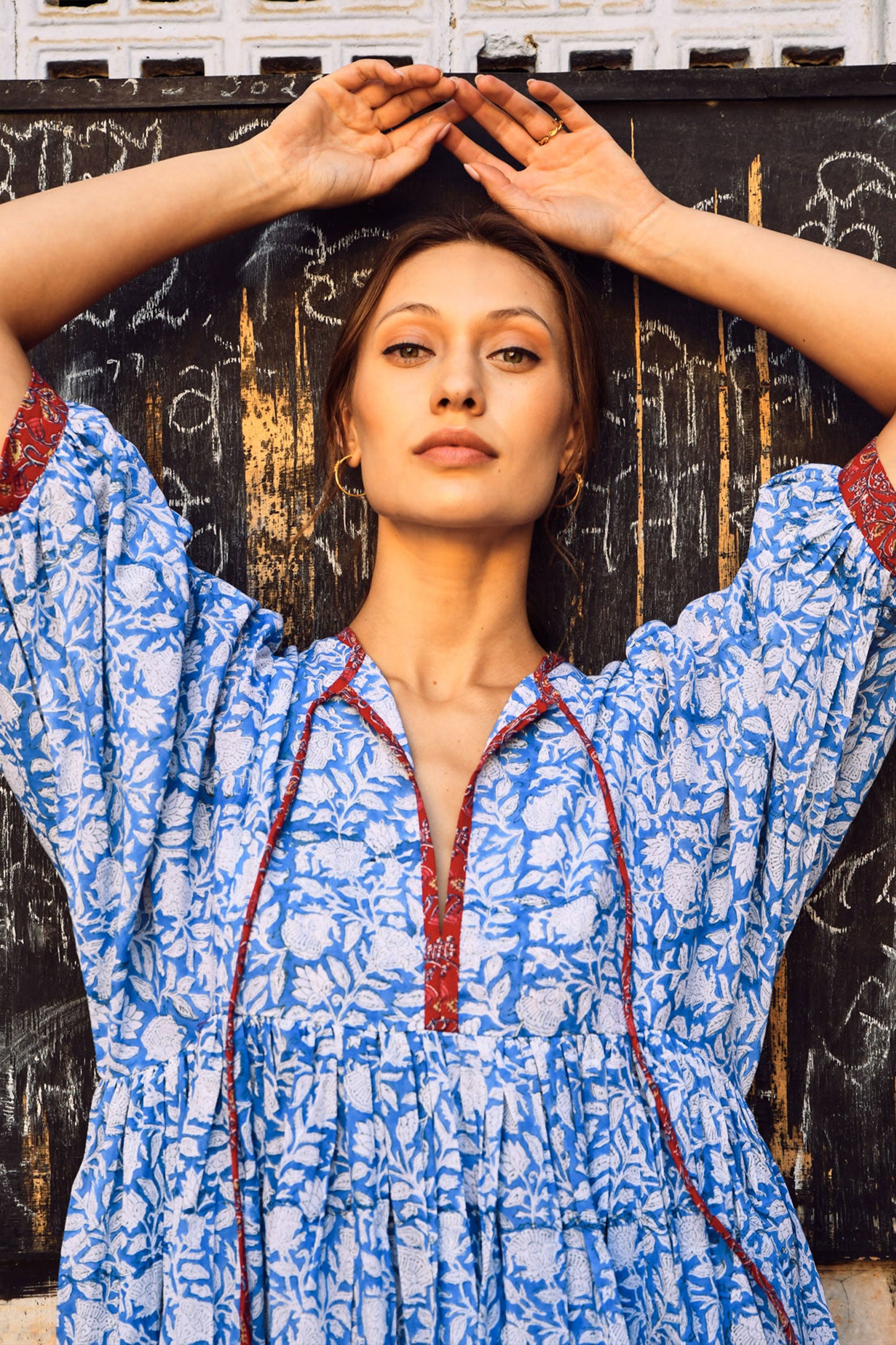 Kaala Light Blue Midi Dress [KLEED]