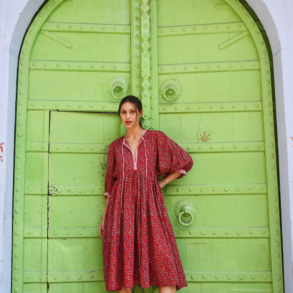 
                      
                        Kaala Red Midi Dress [KLEED]
                      
                    