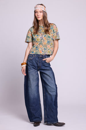 KLEED Kaner Palash Pyjama top  — artisan hand block print floral set in 100% cotton, slow fashion